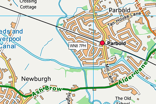 WN8 7PH map - OS VectorMap District (Ordnance Survey) WN8 7PH map - OS VectorMap District (Ordnance Survey)