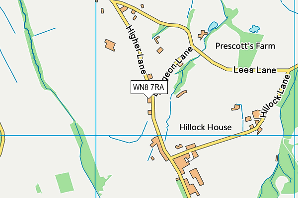 WN8 7RA map - OS VectorMap District (Ordnance Survey) WN8 7RA map - OS VectorMap District (Ordnance Survey)