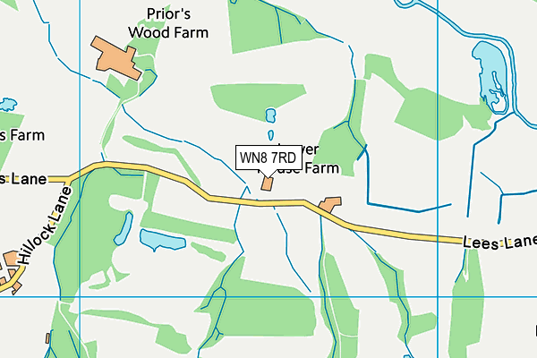 WN8 7RD map - OS VectorMap District (Ordnance Survey) WN8 7RD map - OS VectorMap District (Ordnance Survey)