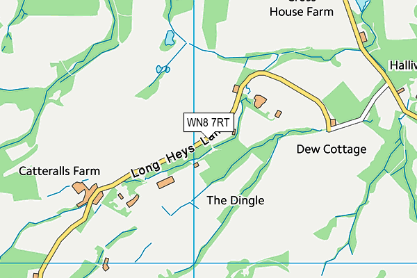 WN8 7RT map - OS VectorMap District (Ordnance Survey) WN8 7RT map - OS VectorMap District (Ordnance Survey)