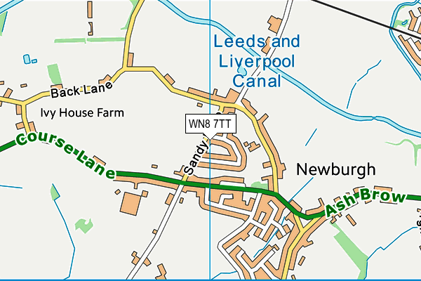 WN8 7TT map - OS VectorMap District (Ordnance Survey)