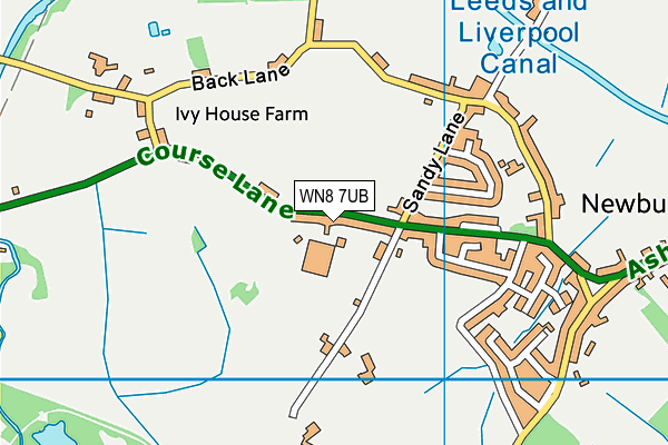 WN8 7UB map - OS VectorMap District (Ordnance Survey) WN8 7UB map - OS VectorMap District (Ordnance Survey)