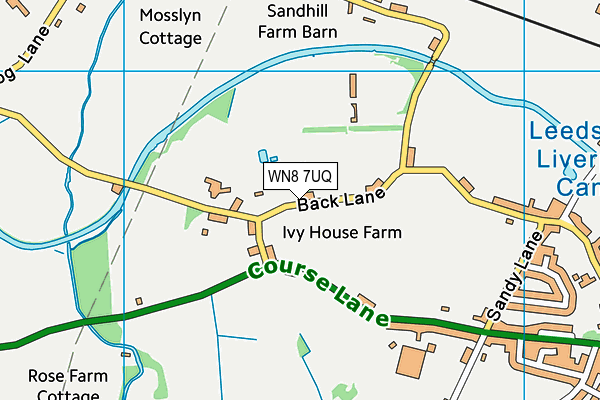 WN8 7UQ map - OS VectorMap District (Ordnance Survey) WN8 7UQ map - OS VectorMap District (Ordnance Survey)