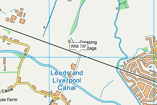 WN8 7XF map - OS VectorMap District (Ordnance Survey) WN8 7XF map - OS VectorMap District (Ordnance Survey)