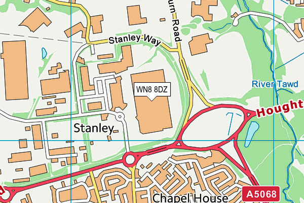 WN8 8DZ map - OS VectorMap District (Ordnance Survey) WN8 8DZ map - OS VectorMap District (Ordnance Survey)