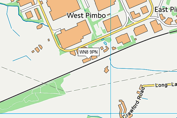 WN8 9PN map - OS VectorMap District (Ordnance Survey) WN8 9PN map - OS VectorMap District (Ordnance Survey)
