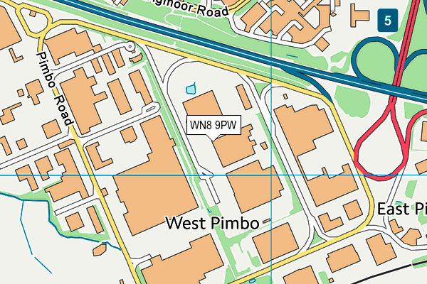 WN8 9PW map - OS VectorMap District (Ordnance Survey) WN8 9PW map - OS VectorMap District (Ordnance Survey)