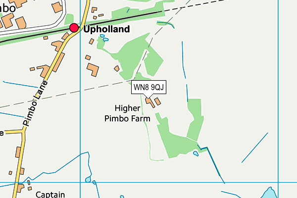WN8 9QJ map - OS VectorMap District (Ordnance Survey) WN8 9QJ map - OS VectorMap District (Ordnance Survey)