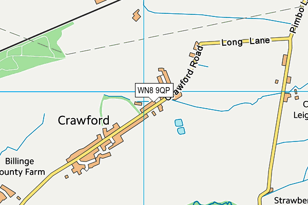 WN8 9QP map - OS VectorMap District (Ordnance Survey) WN8 9QP map - OS VectorMap District (Ordnance Survey)