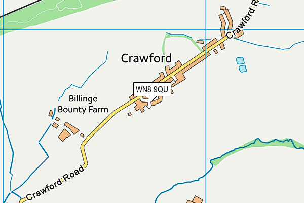 WN8 9QU map - OS VectorMap District (Ordnance Survey) WN8 9QU map - OS VectorMap District (Ordnance Survey)