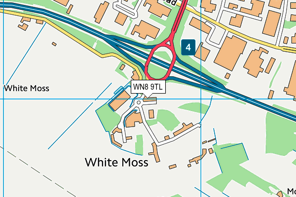 WN8 9TL map - OS VectorMap District (Ordnance Survey)