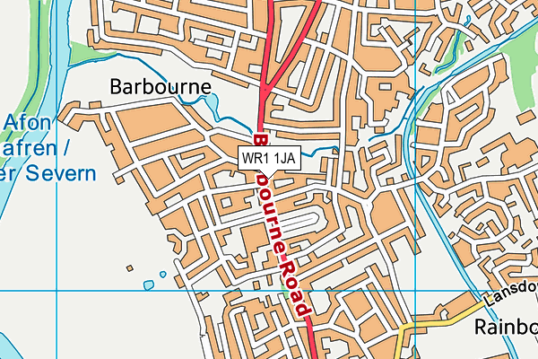 WR1 1JA map - OS VectorMap District (Ordnance Survey) WR1 1JA map - OS VectorMap District (Ordnance Survey)