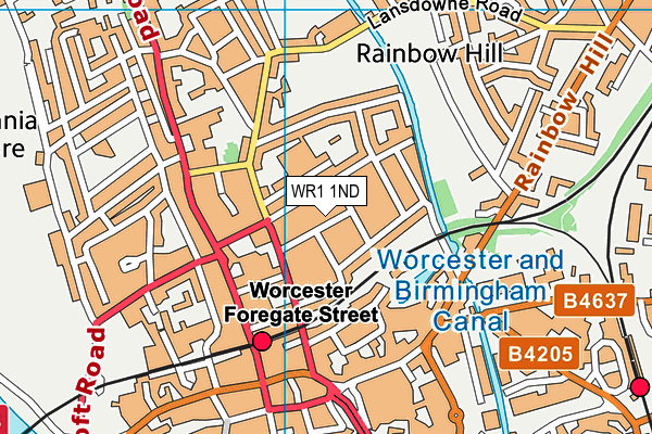 WR1 1ND map - OS VectorMap District (Ordnance Survey) WR1 1ND map - OS VectorMap District (Ordnance Survey)