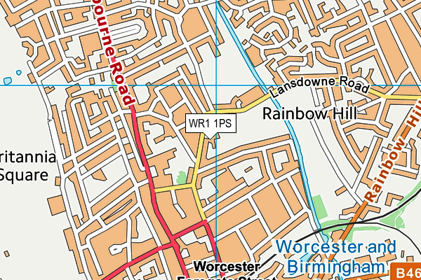 WR1 1PS map - OS VectorMap District (Ordnance Survey) WR1 1PS map - OS VectorMap District (Ordnance Survey)