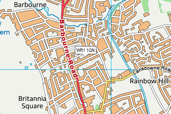 WR1 1QN map - OS VectorMap District (Ordnance Survey) WR1 1QN map - OS VectorMap District (Ordnance Survey)