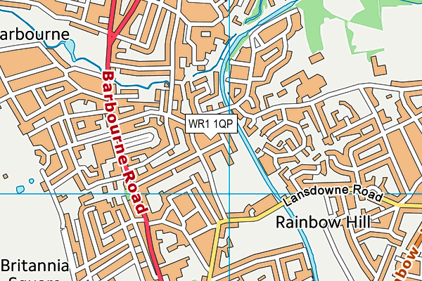 WR1 1QP map - OS VectorMap District (Ordnance Survey) WR1 1QP map - OS VectorMap District (Ordnance Survey)