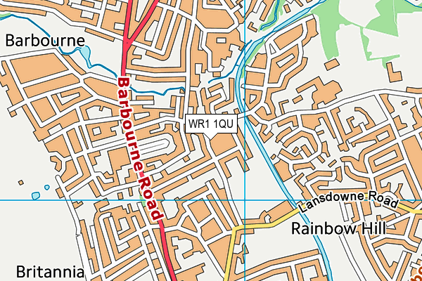 WR1 1QU map - OS VectorMap District (Ordnance Survey) WR1 1QU map - OS VectorMap District (Ordnance Survey)