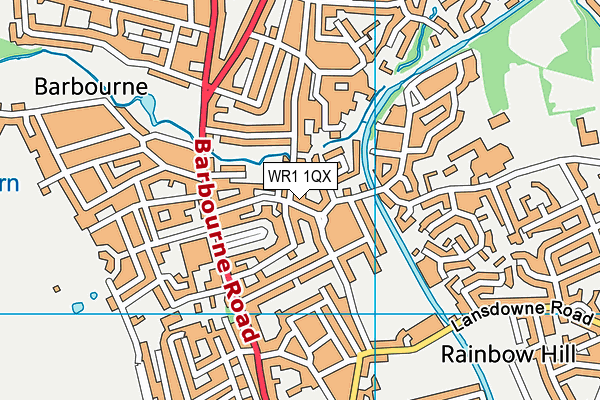 WR1 1QX map - OS VectorMap District (Ordnance Survey) WR1 1QX map - OS VectorMap District (Ordnance Survey)