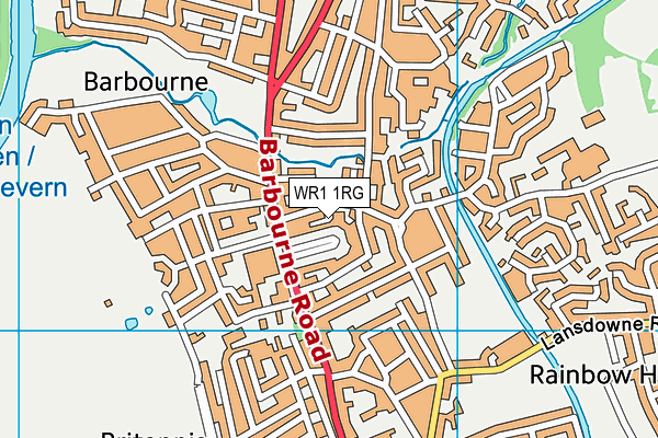 WR1 1RG map - OS VectorMap District (Ordnance Survey) WR1 1RG map - OS VectorMap District (Ordnance Survey)