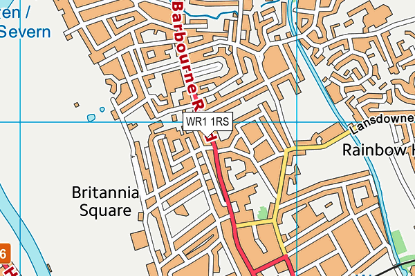 WR1 1RS map - OS VectorMap District (Ordnance Survey) WR1 1RS map - OS VectorMap District (Ordnance Survey)