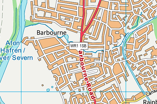 WR1 1SB map - OS VectorMap District (Ordnance Survey) WR1 1SB map - OS VectorMap District (Ordnance Survey)