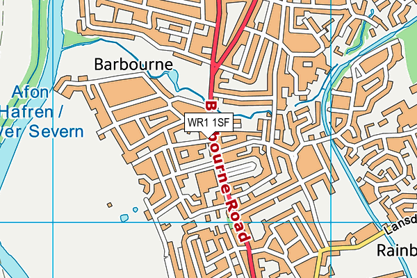 WR1 1SF map - OS VectorMap District (Ordnance Survey) WR1 1SF map - OS VectorMap District (Ordnance Survey)