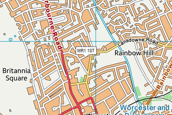 WR1 1ST map - OS VectorMap District (Ordnance Survey) WR1 1ST map - OS VectorMap District (Ordnance Survey)