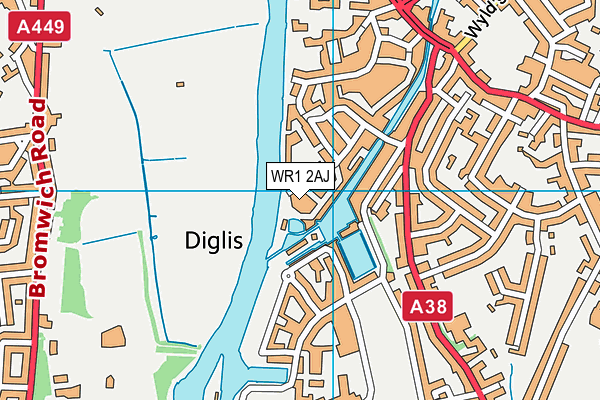 WR1 2AJ map - OS VectorMap District (Ordnance Survey) WR1 2AJ map - OS VectorMap District (Ordnance Survey)