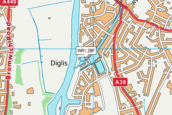 WR1 2BF map - OS VectorMap District (Ordnance Survey) WR1 2BF map - OS VectorMap District (Ordnance Survey)