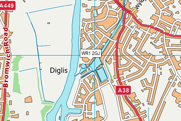 WR1 2GJ map - OS VectorMap District (Ordnance Survey) WR1 2GJ map - OS VectorMap District (Ordnance Survey)