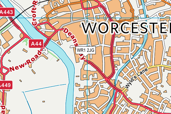 WR1 2JG map - OS VectorMap District (Ordnance Survey)