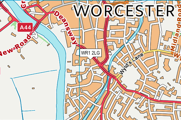 WR1 2LG map - OS VectorMap District (Ordnance Survey) WR1 2LG map - OS VectorMap District (Ordnance Survey)