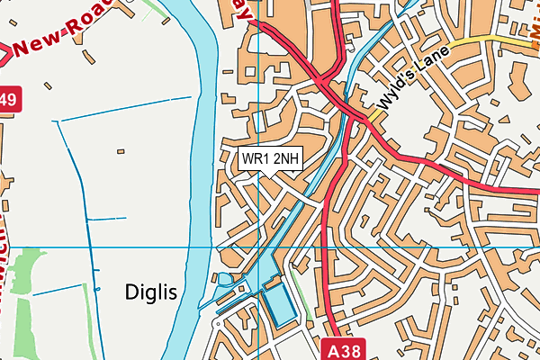 WR1 2NH map - OS VectorMap District (Ordnance Survey) WR1 2NH map - OS VectorMap District (Ordnance Survey)