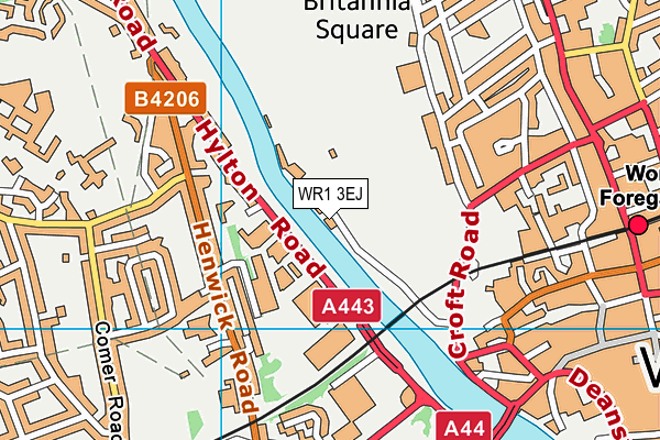 WR1 3EJ map - OS VectorMap District (Ordnance Survey) WR1 3EJ map - OS VectorMap District (Ordnance Survey)