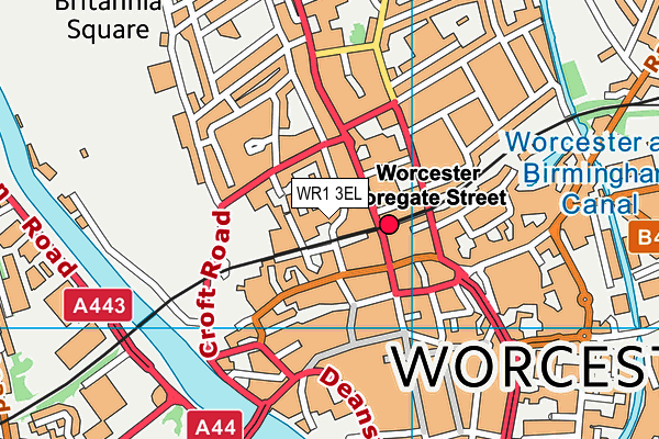WR1 3EL map - OS VectorMap District (Ordnance Survey) WR1 3EL map - OS VectorMap District (Ordnance Survey)