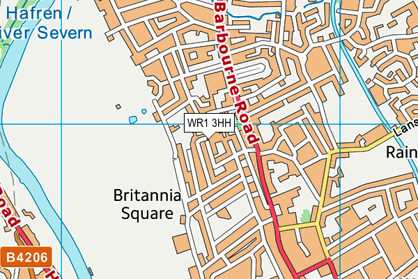 WR1 3HH map - OS VectorMap District (Ordnance Survey) WR1 3HH map - OS VectorMap District (Ordnance Survey)