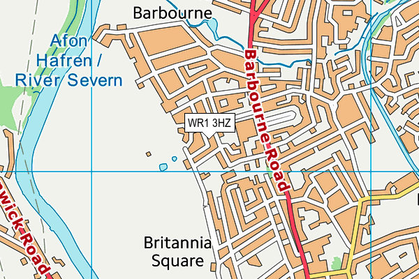 WR1 3HZ map - OS VectorMap District (Ordnance Survey) WR1 3HZ map - OS VectorMap District (Ordnance Survey)