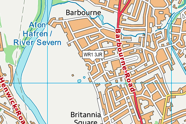 WR1 3JR map - OS VectorMap District (Ordnance Survey) WR1 3JR map - OS VectorMap District (Ordnance Survey)