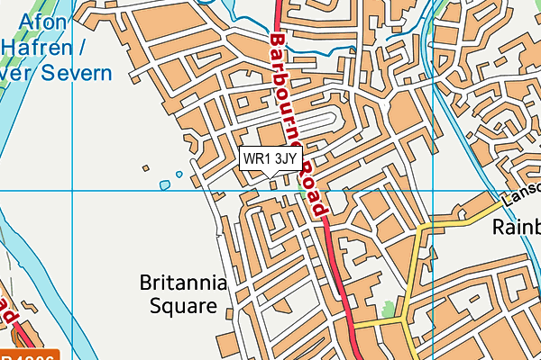 WR1 3JY map - OS VectorMap District (Ordnance Survey) WR1 3JY map - OS VectorMap District (Ordnance Survey)