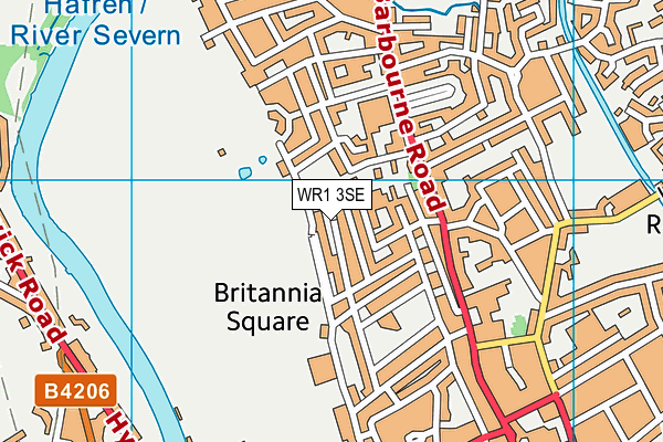 WR1 3SE map - OS VectorMap District (Ordnance Survey) WR1 3SE map - OS VectorMap District (Ordnance Survey)