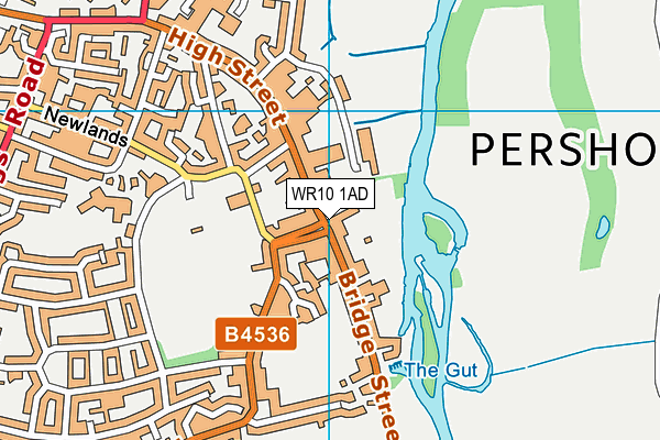 WR10 1AD map - OS VectorMap District (Ordnance Survey) WR10 1AD map - OS VectorMap District (Ordnance Survey)