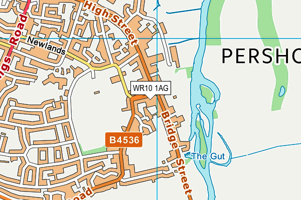 WR10 1AG map - OS VectorMap District (Ordnance Survey) WR10 1AG map - OS VectorMap District (Ordnance Survey)