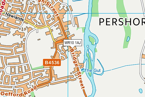 WR10 1AJ map - OS VectorMap District (Ordnance Survey) WR10 1AJ map - OS VectorMap District (Ordnance Survey)