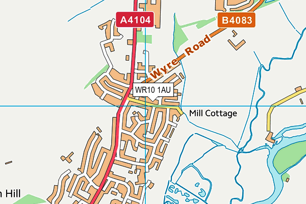 WR10 1AU map - OS VectorMap District (Ordnance Survey) WR10 1AU map - OS VectorMap District (Ordnance Survey)