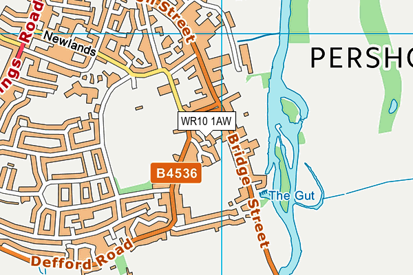 WR10 1AW map - OS VectorMap District (Ordnance Survey) WR10 1AW map - OS VectorMap District (Ordnance Survey)
