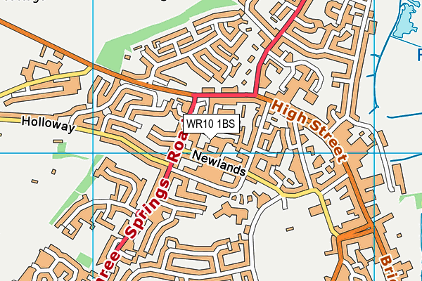 WR10 1BS map - OS VectorMap District (Ordnance Survey) WR10 1BS map - OS VectorMap District (Ordnance Survey)