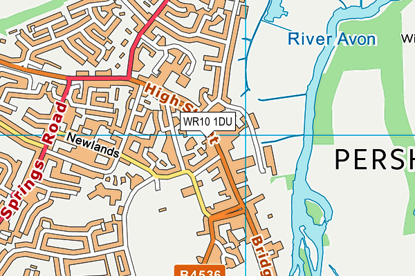 WR10 1DU map - OS VectorMap District (Ordnance Survey) WR10 1DU map - OS VectorMap District (Ordnance Survey)