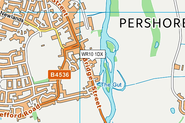 WR10 1DX map - OS VectorMap District (Ordnance Survey) WR10 1DX map - OS VectorMap District (Ordnance Survey)