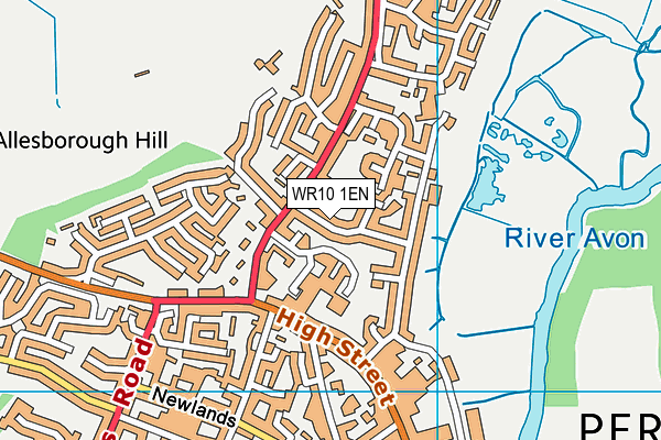 WR10 1EN map - OS VectorMap District (Ordnance Survey) WR10 1EN map - OS VectorMap District (Ordnance Survey)