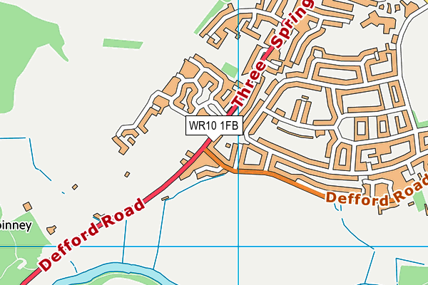 WR10 1FB map - OS VectorMap District (Ordnance Survey) WR10 1FB map - OS VectorMap District (Ordnance Survey)